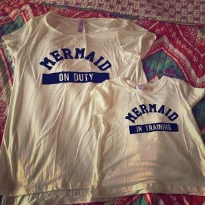 Mommy & Me Mermaid shirts NWT